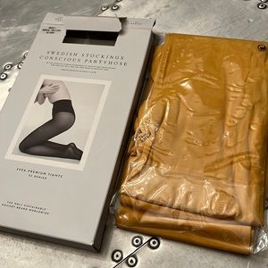 Free People Mustard Yellow Tights